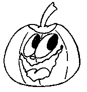 coloriage citrouille rigolote